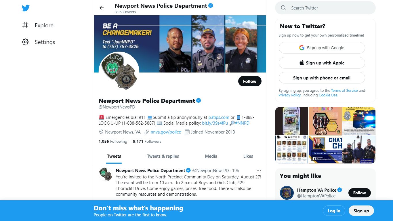 Newport News Police Department (@NewportNewsPD) | Twitter